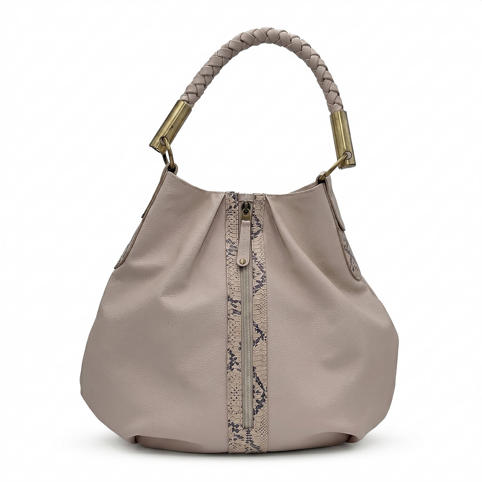Miniatura: Cartera Umbral en Cuero Genuino Dama Color Beige - Pasos de Ángel