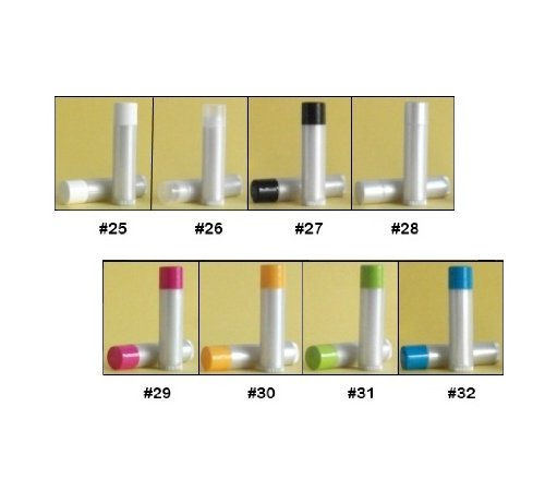 Thumbnail: Empty Lip Balm Tubes 0.15 oz Bottom Twist - 32 Colour Choices