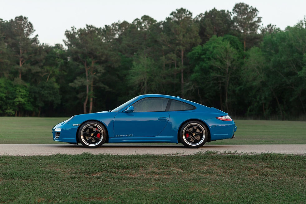 Paint to sample Turkis Blau 2012 911 GTS 6-speed with 11,400 miles from new. Special ordered to commemorate 25 years of Porsche Exclusive.