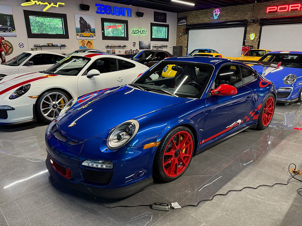 1 of 26 Aqua Blue/Red 997.2 GT3RS for North America with only 2k miles from new and loaded with every option!