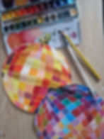 Disco Ball Canvas Painting Winter School 