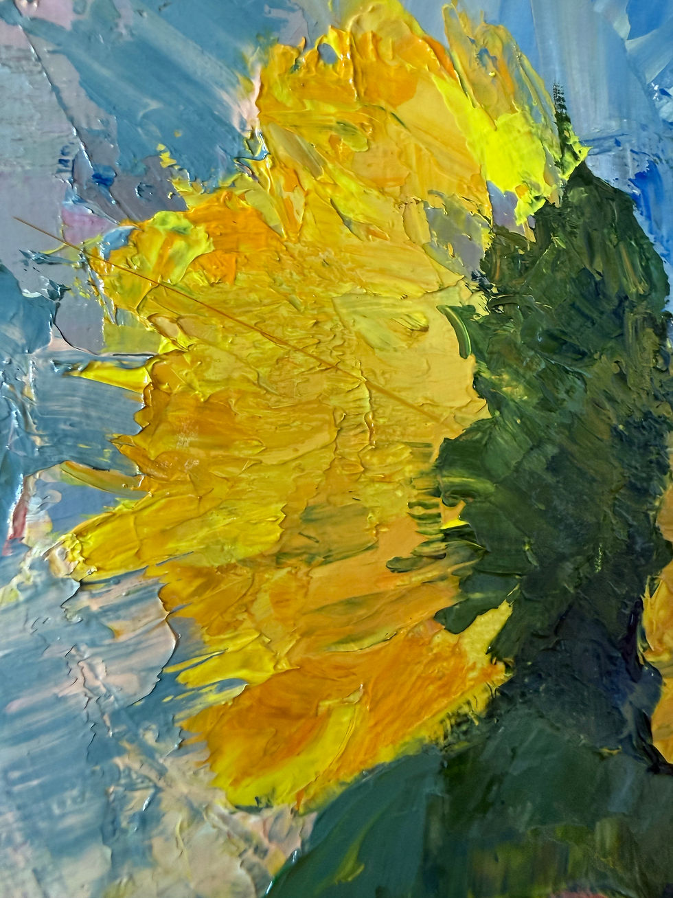 Thumbnail: Summer Light / Sunflowers in Ivory Vase