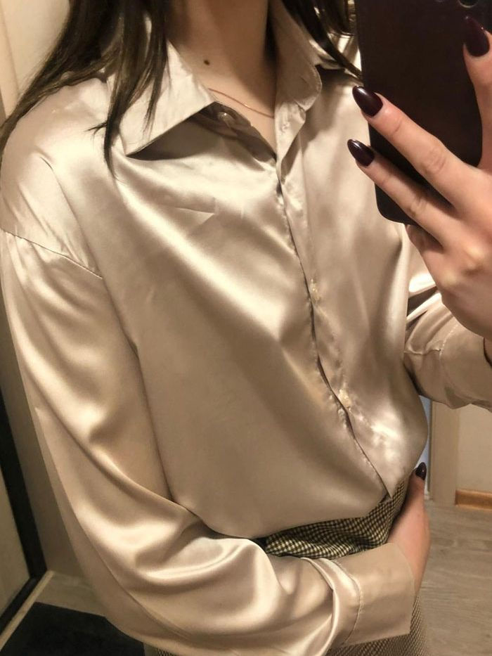 Thumbnail: Autumn Fashion Button Up Shirt Spring Vintage Blouse Women White Lady Long Sleev