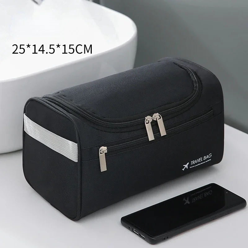 Thumbnail: Leather Toiletry Bag for Men Women Dopp Kit Mens Hanging Toiletry Bag Travel Toi