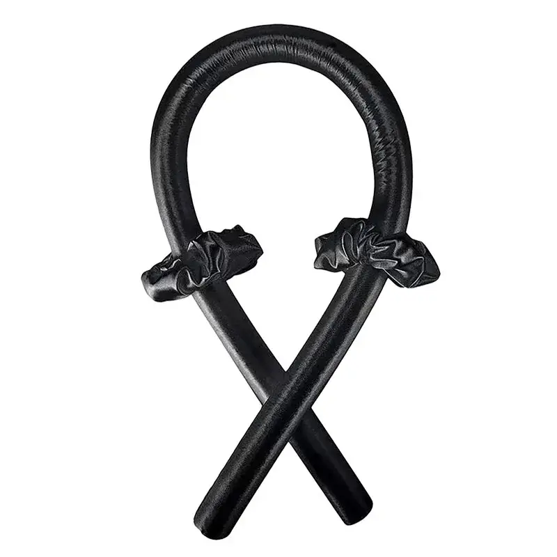 Thumbnail: Heatless Curling Rod Headband No Heat Silk Curls Ribbon Hair Rollers Sleeping So