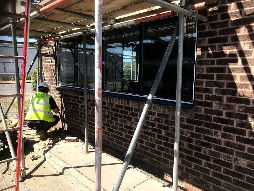 Commercial building project in progress by Connection Construction in Essex