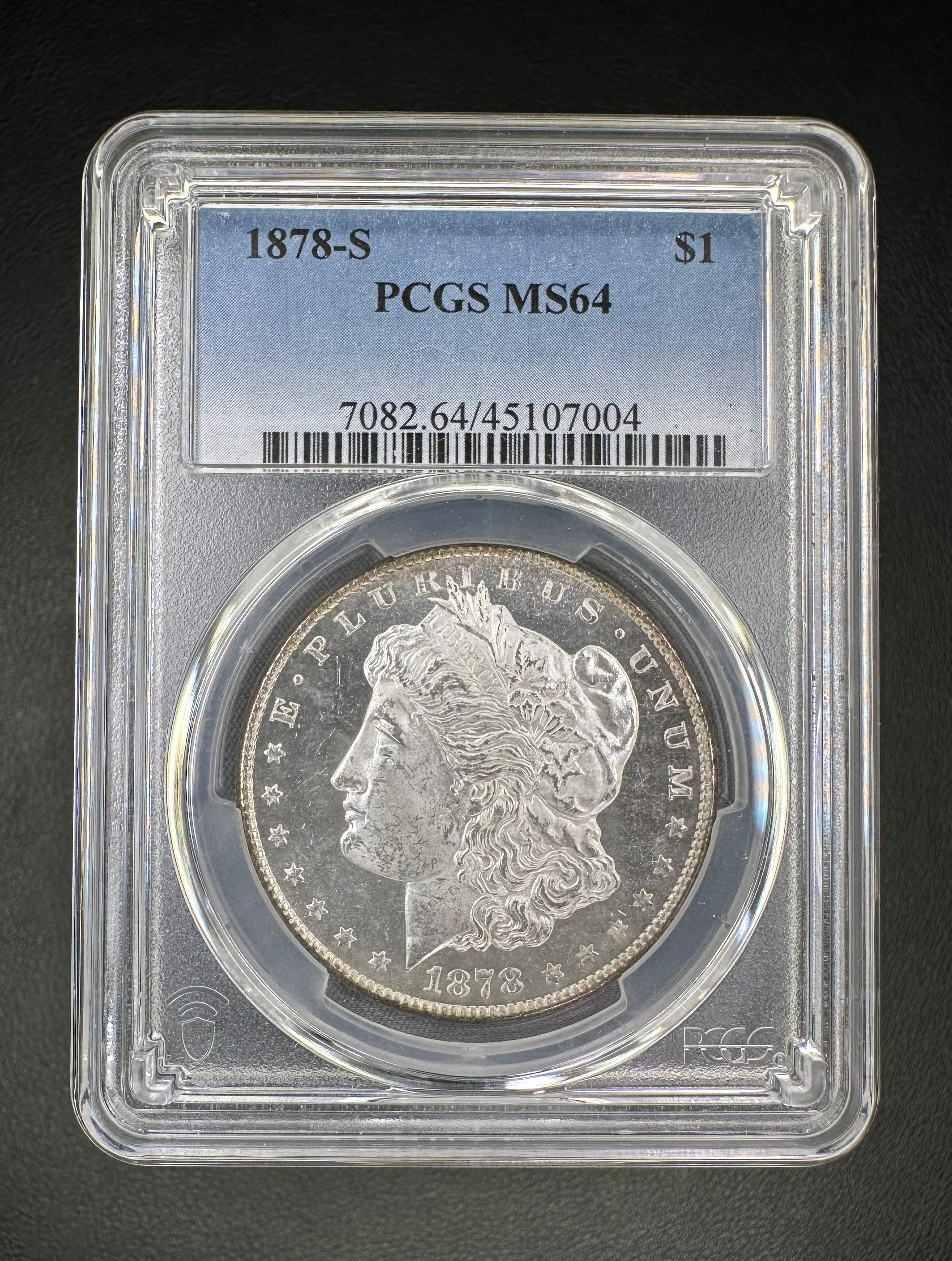 1878-S Morgan Silver Dollar PCGS MS64