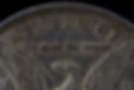 Detail Macro Shot of Liberty Morgan Dollar Reverse In God We Trust Liberty Black Backgroun