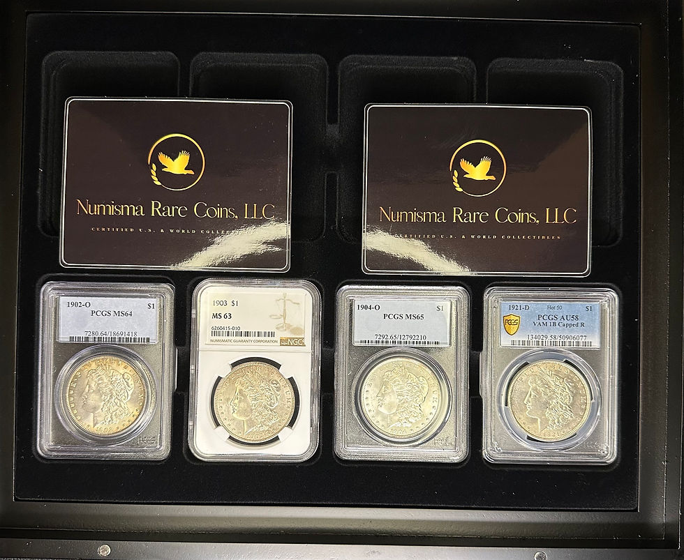 Thumbnail: Complete U.S. Morgan Silver Dollar Date Set - 28 Coins - 1878-1904, 1921