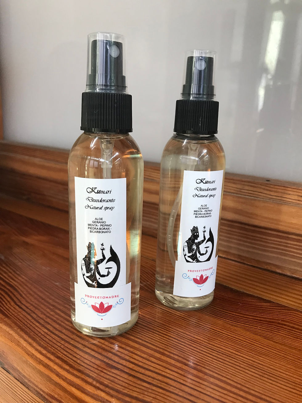 Natural deodorant spray