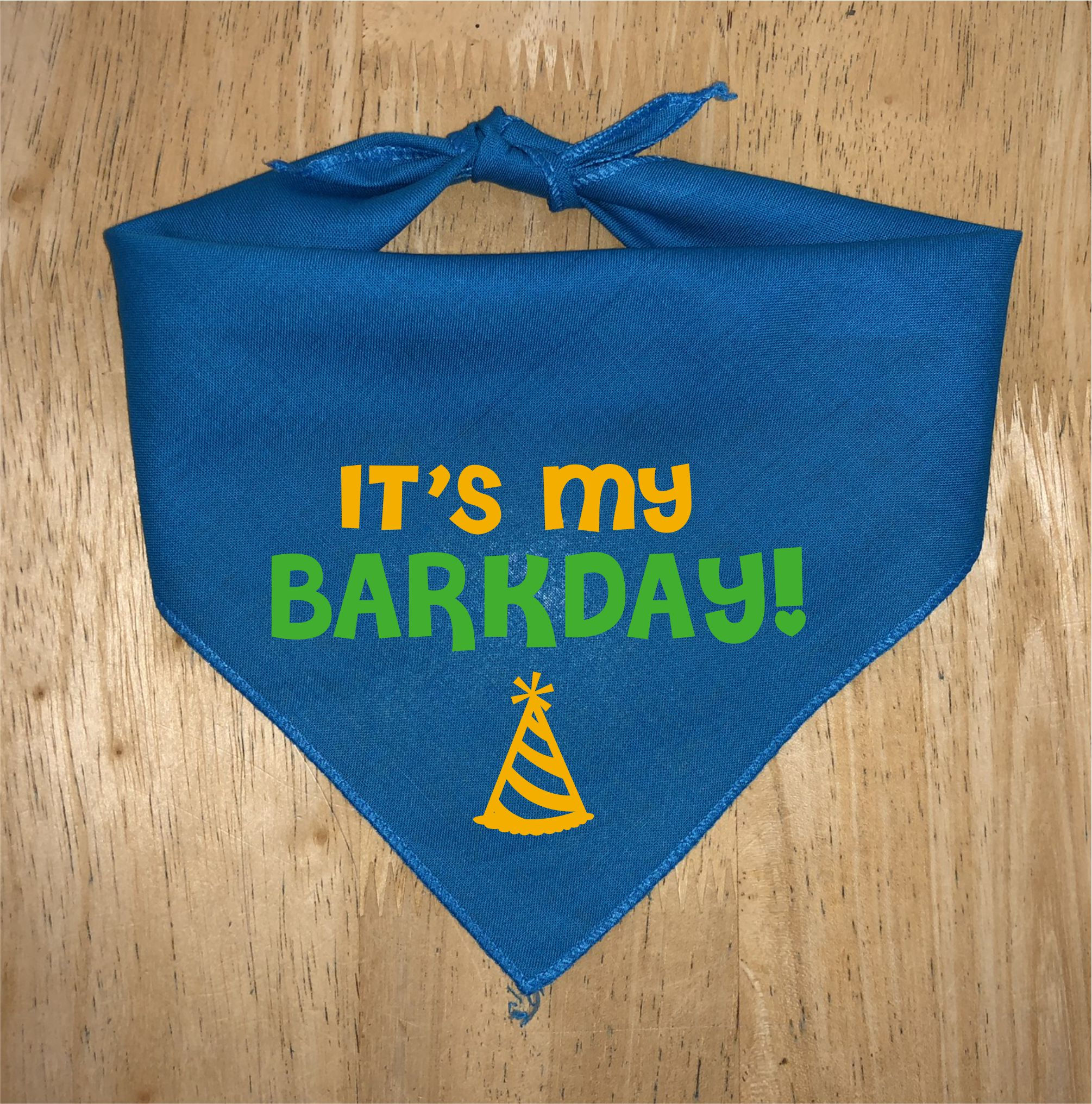 Dog Bandana - It's My Barkday!