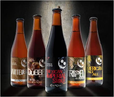 Miniatura: Cerveza Calavera Mexican Imperial Stout. Caja con 24 Botellas de 355ml c.u.