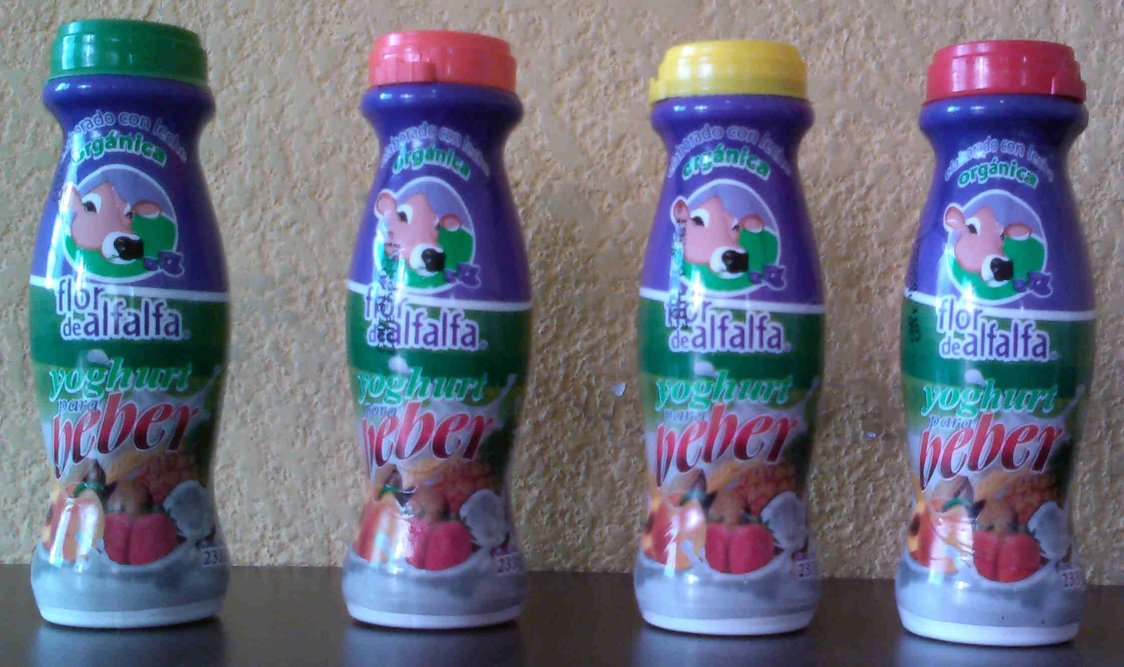 Yogourth p/Beber F. de Alfalfa. Bolsa c/10 redes de 6pzas. Tot.60pzas. 233g c.u.