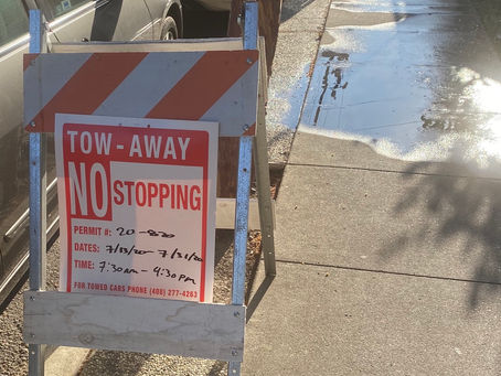 Temporary No Parking on Douglas