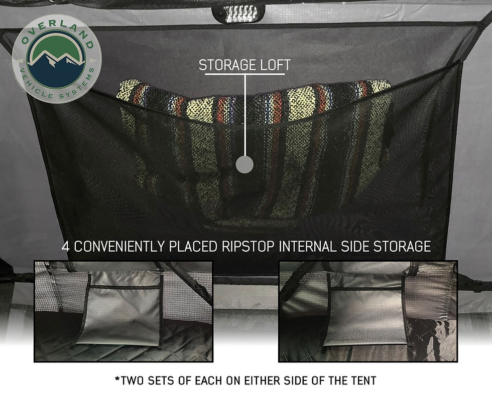 Thumbnail: Extended 3 Person RTT White Base/ Dark Gray Rain Fly Black Cover Nomadic Arctic