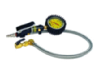 Tire Inflator Heavy Duty 60 PSI 2 Foot Braided Hose Whip Clip On Chuck