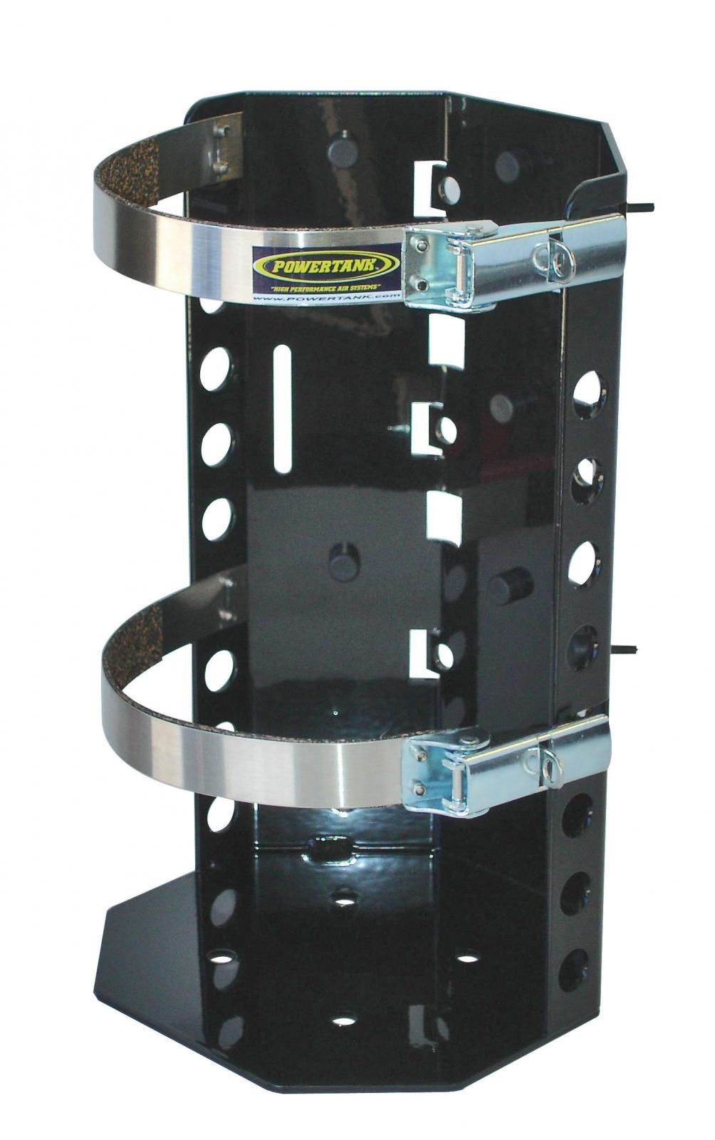 CO2 Tank Bracket 10-15 Lb 6.9 Inch Diameter Power Bracket Matte Black