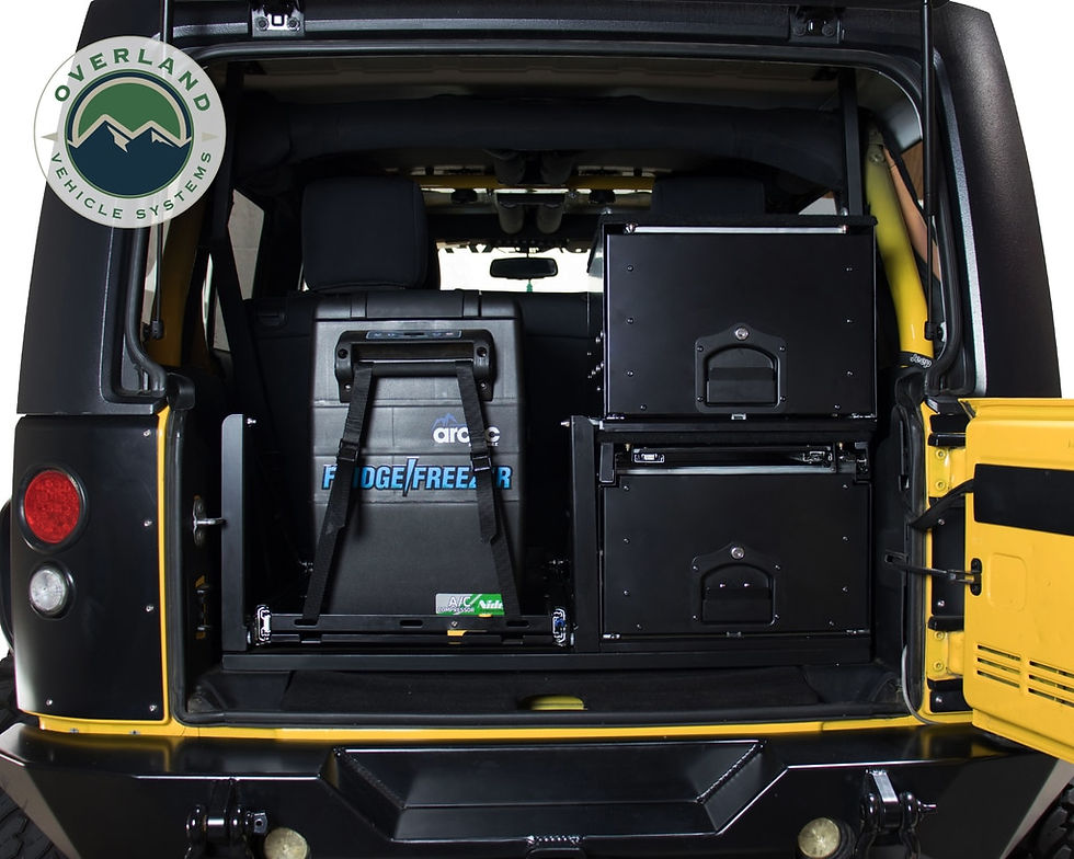 Thumbnail: Cargo Box w/ Slide Out Drawer Size Black Powder Coat Universal