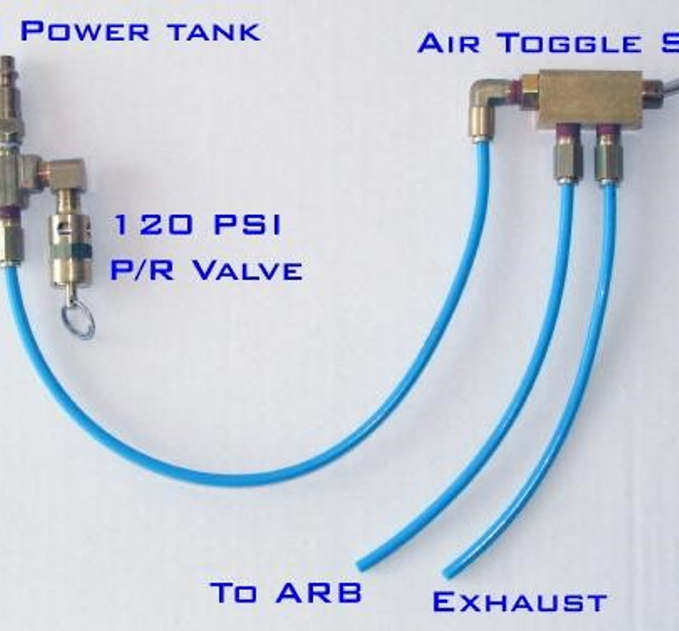 Pneumatic Air Toggle Switches For Air Lockers Two Axle, Pneumatic 6MM