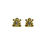 Thumbnail: Gold Plated CZ Frog Earrings