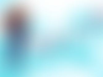 Smiling nurse in blue scrubs walks a bright path past health icons toward a laptop telehealth screen in a soft blue scene