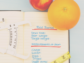 Journal with an orange and ruler