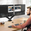 Thumbnail: Universal Extendable Dual Monitor Mount Bracket for Desktop Use