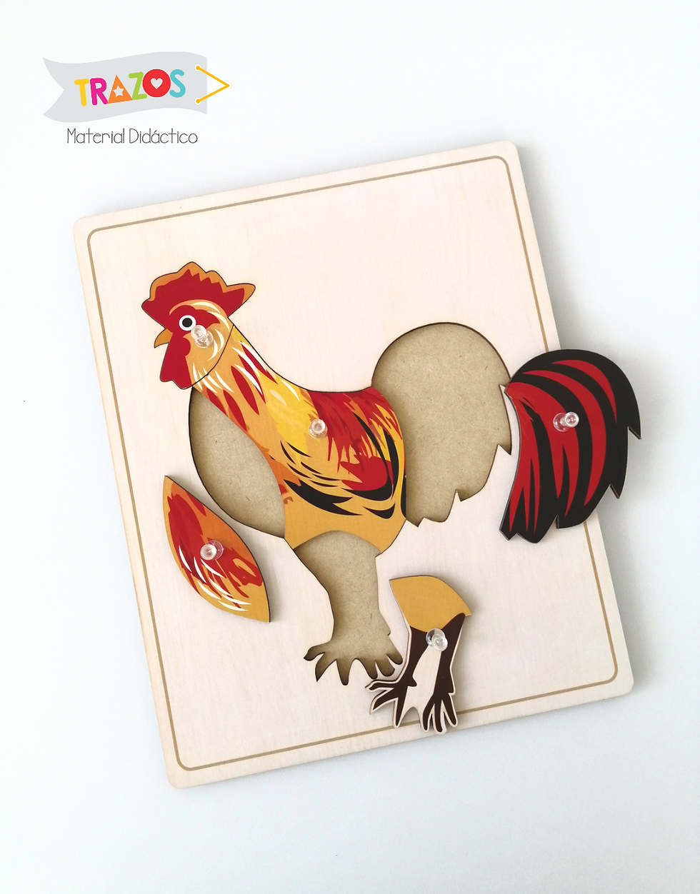 Miniatura: Rompecabezas zoología / gallo
