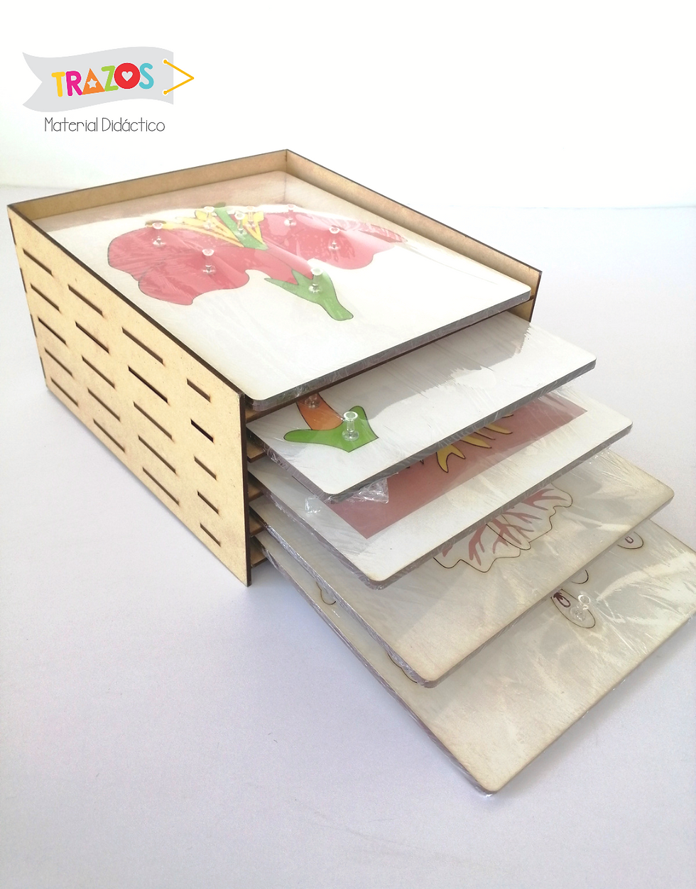 Miniatura: Gabinete para Rompecabezas Montessori