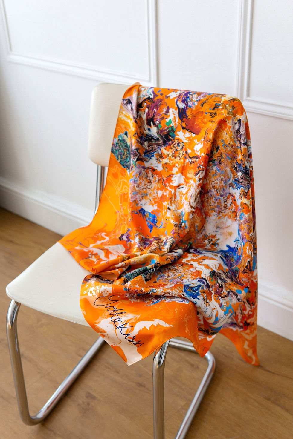 Thumbnail: The Papaya Silk Square