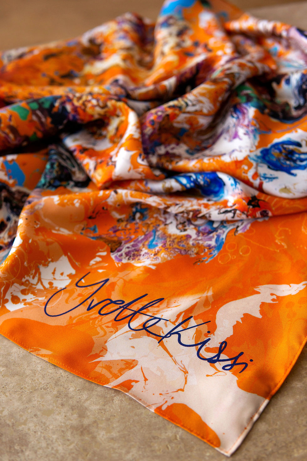 Thumbnail: The Papaya Silk Square