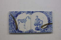 goodness, ceramic,aracrylic, 36x70, 2018