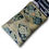 Thumbnail: Japanese Fan & Peony Book Sleeve – Blue Japanese Cotton, Padded and Handmade