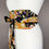 Thumbnail: Reversible Obi Style Belt - Japanese Bamboo & Floral Pattern - Lined With Duches