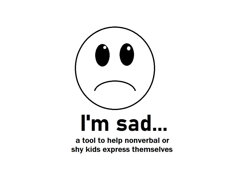 "I'm Sad" printable pamphlet