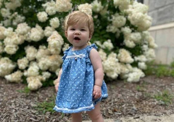 adorable one year old girl