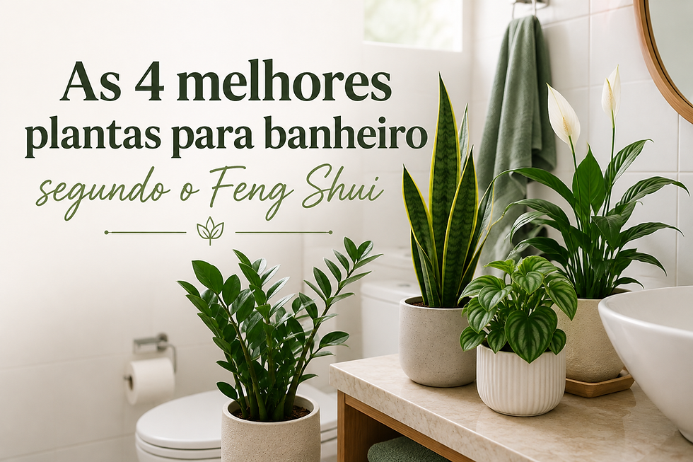 As 4 melhores plantas para banheiro segundo o Feng Shui