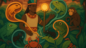 El origen de los animales, transformación como castigo