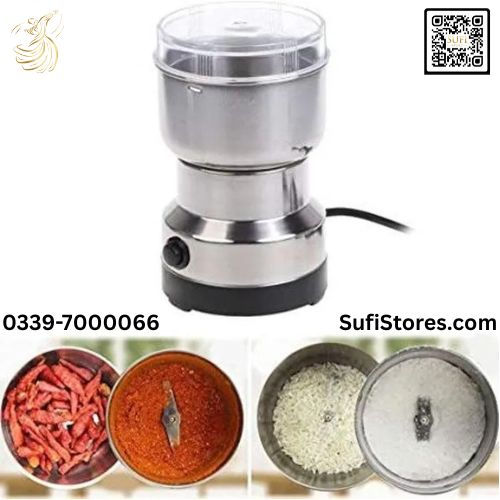 Thumbnail: Mini Stainless Steel Coffee Spice Nuts Grains Bean Grinder Mixer Japan Smart Buys Multifunction Small Food Grinder Household 
