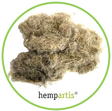Hanffaser vliesfähige technische Faser VF 80mm hempartis