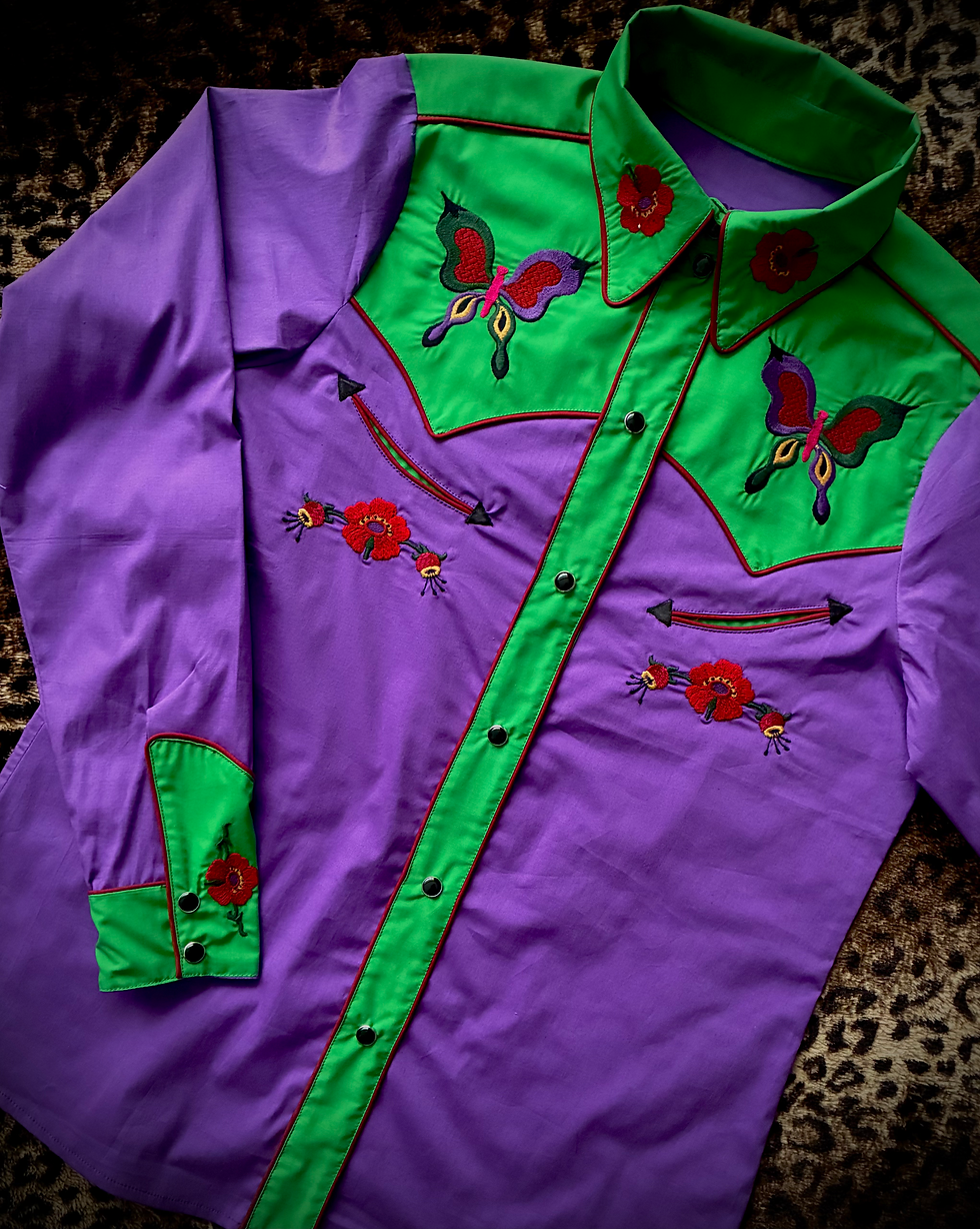 Thumbnail: Butterflies Western Shirt