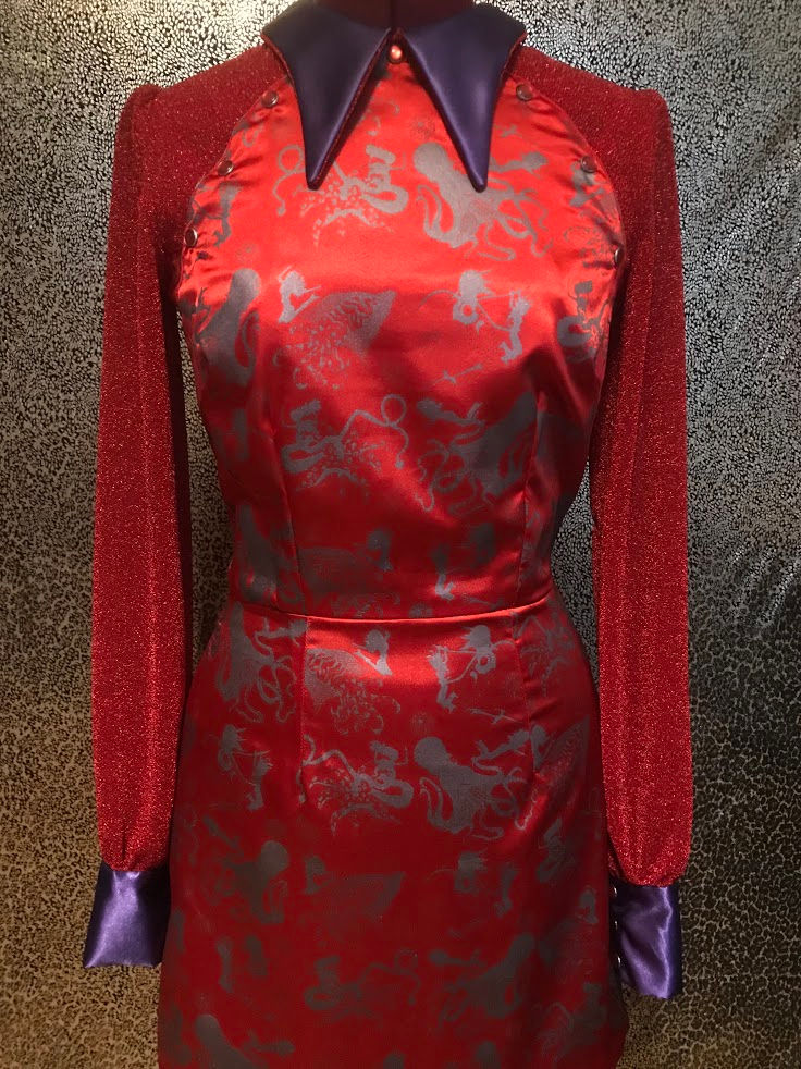 Thumbnail: Optopussy Western Satin Dress