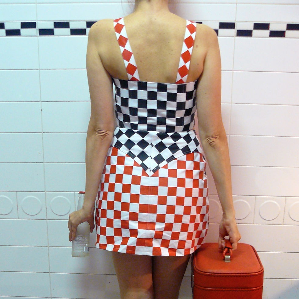 Thumbnail: Vilma Top Corset Checkered