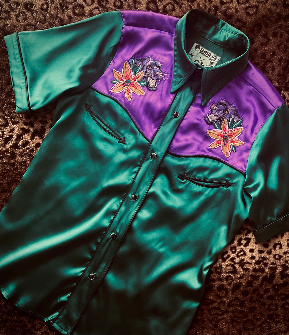 Thumbnail: Simone Western Satin Shirt
