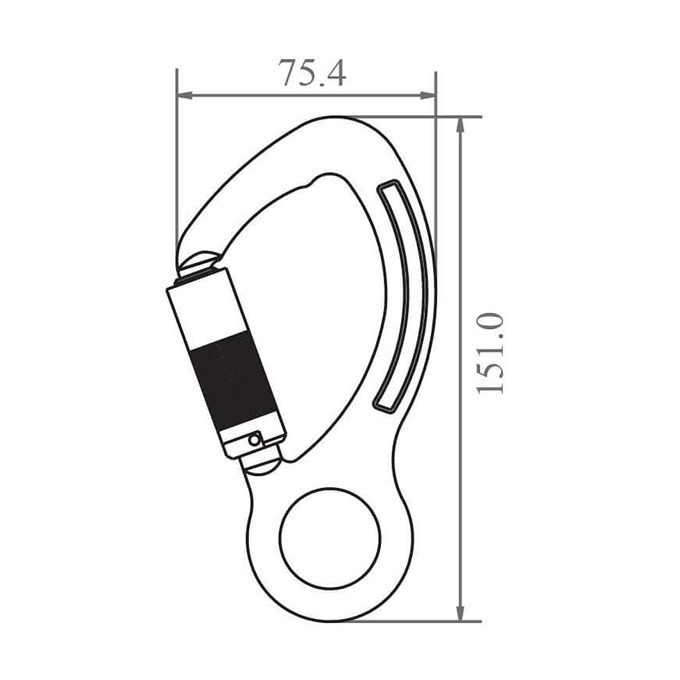 Thumbnail: Aluminium Quarter Turn Locking Hook