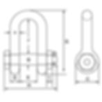 Thumbnail: Green Pin® - Standard Dee Shackle with Safety Nut & Bolt Pin
