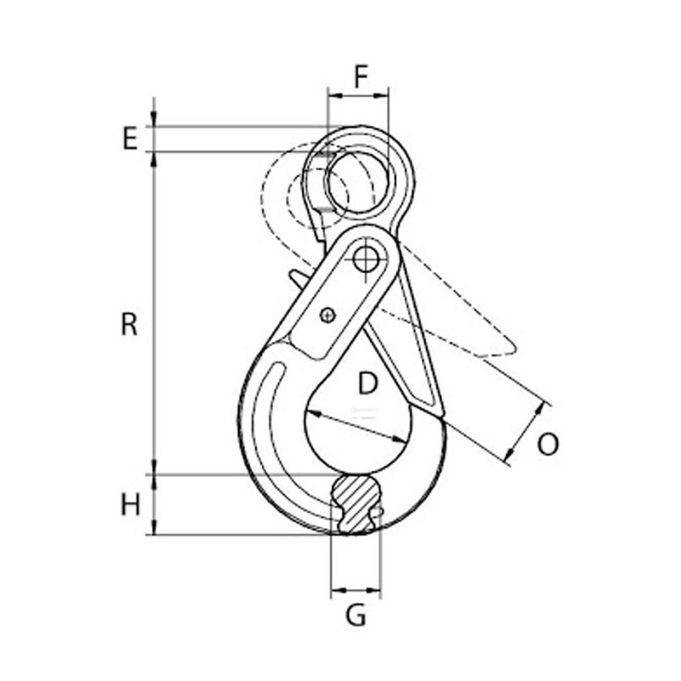 Thumbnail: Grade 10 - Eye Self Locking Hook