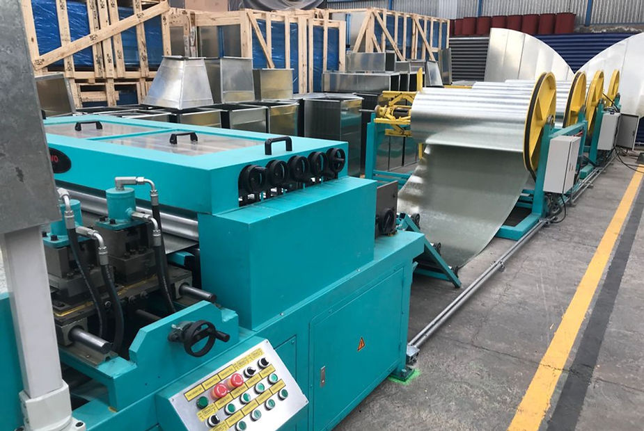 Maquina para ducteria galvanizada