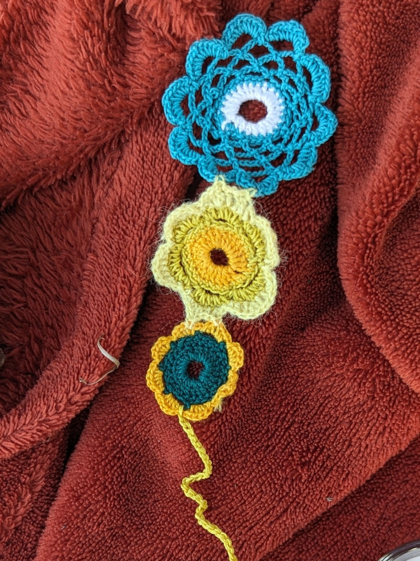 Semn de carte croșetat manual de bunica