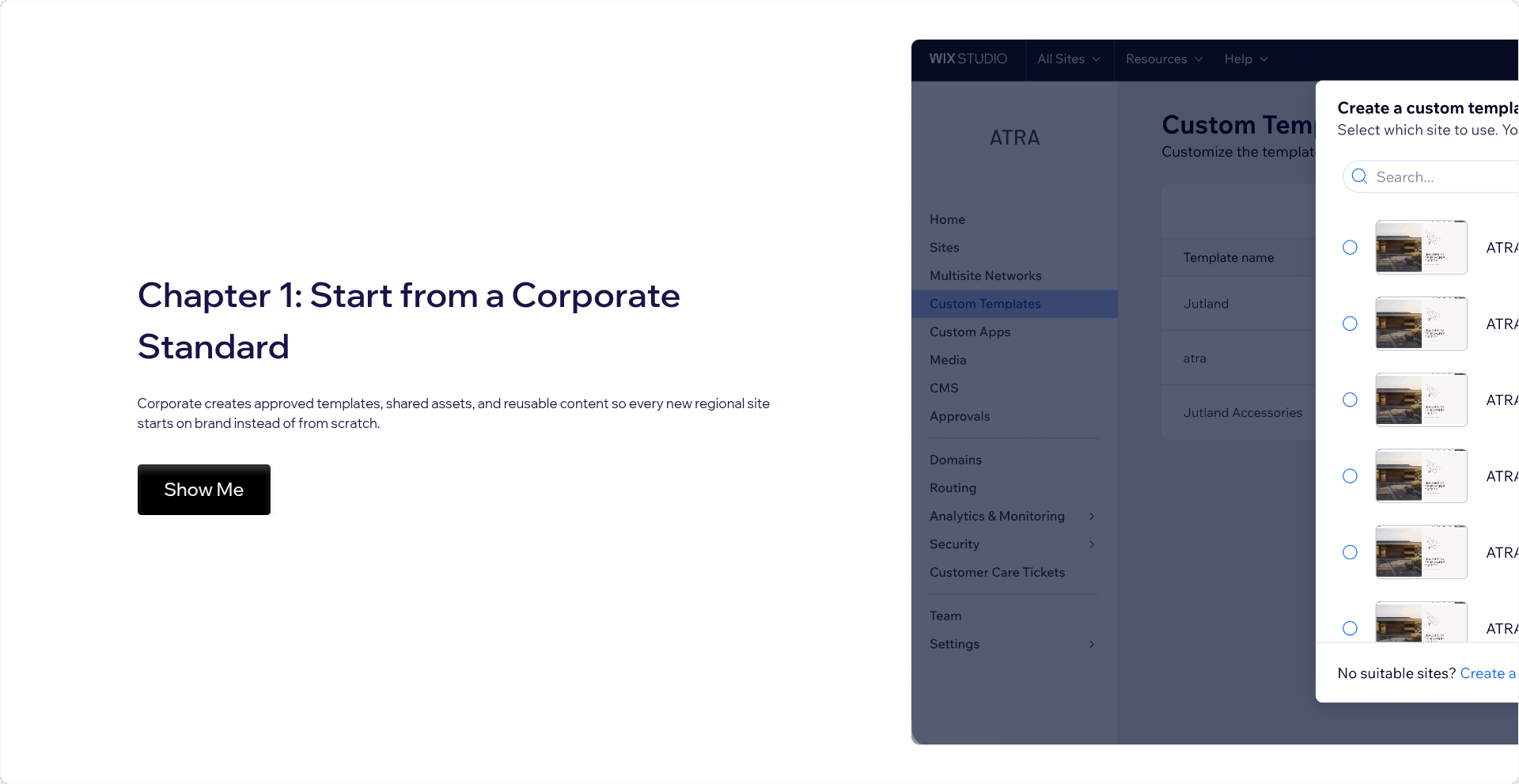 Direct multi-site feature representation